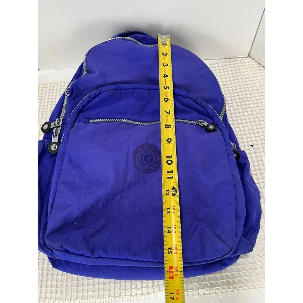 Kipling Seoul Purple Backpack Small Nylon Travel‎ Bag Lightweight